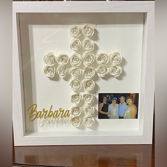 Custom Made Shadow Box Filled w/ Roses. - Picture 11 of 11